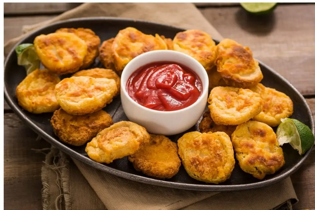 What protein is used in plant-based nuggets