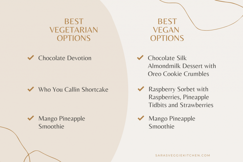 What Are The Best Vegetarian And Vegan Options At Coldstone