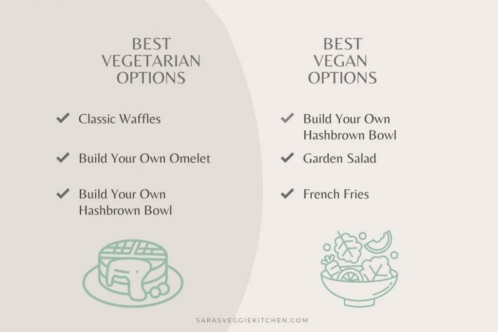 best vegetarian options at Waffle House