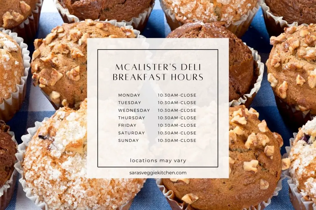 McAlister's Breakfast Hours