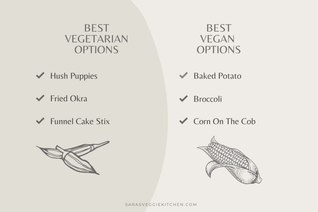 What are the best vegetarian options at Captain D's
